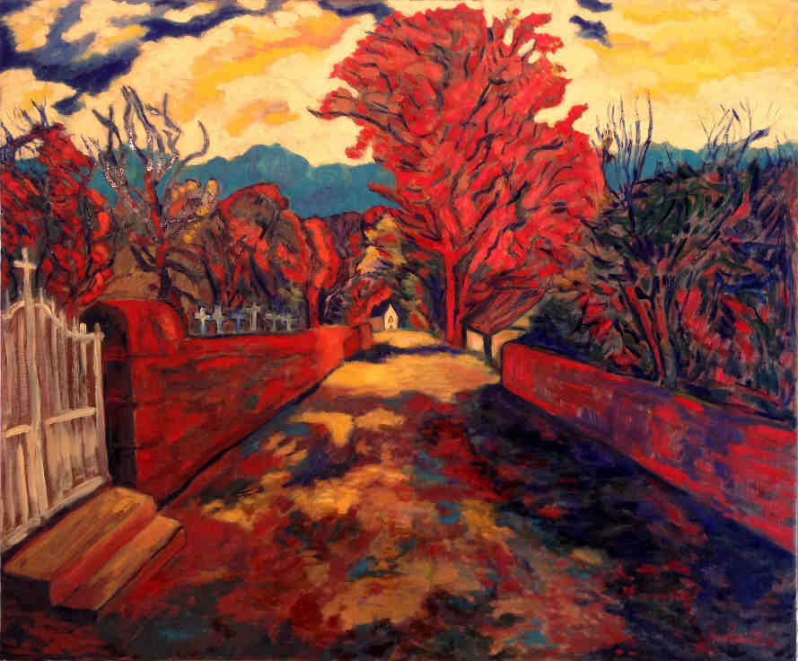 St Ceneri le Gérei -Chemin vers la chapelle